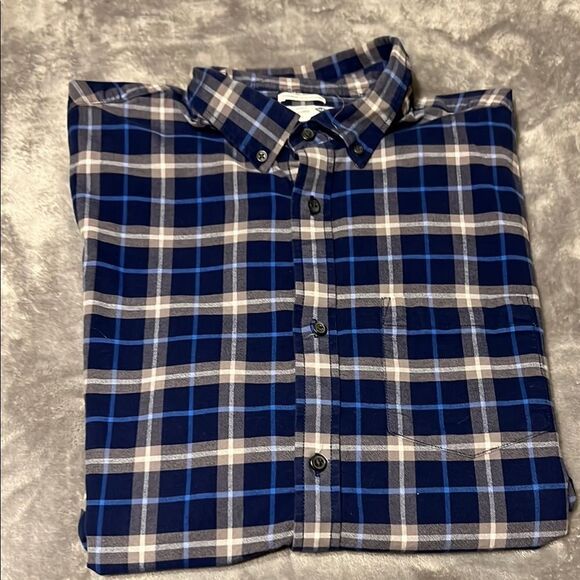 Old Navy Other - Old Navy Blue Plaid Men's Shirt